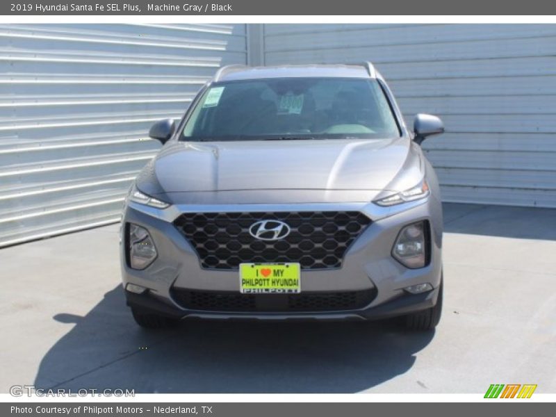 Machine Gray / Black 2019 Hyundai Santa Fe SEL Plus