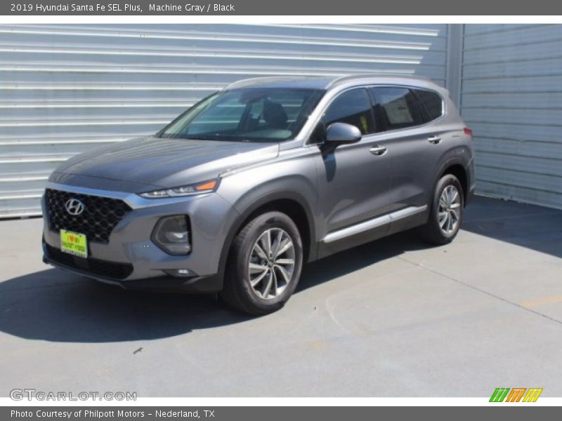 Machine Gray / Black 2019 Hyundai Santa Fe SEL Plus