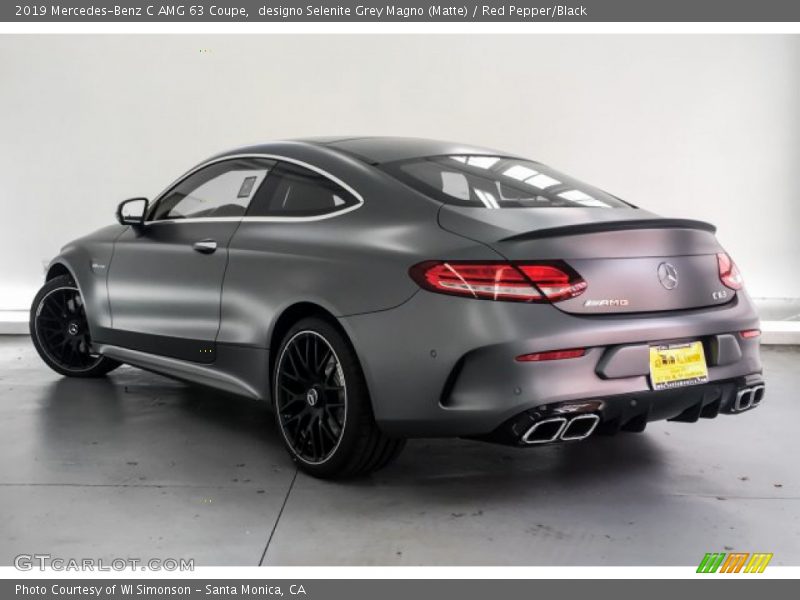 designo Selenite Grey Magno (Matte) / Red Pepper/Black 2019 Mercedes-Benz C AMG 63 Coupe