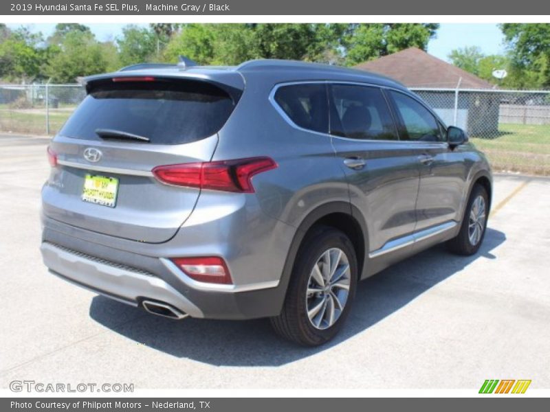 Machine Gray / Black 2019 Hyundai Santa Fe SEL Plus