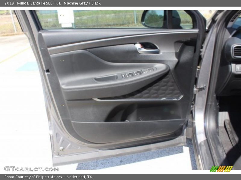 Machine Gray / Black 2019 Hyundai Santa Fe SEL Plus