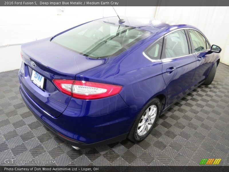 Deep Impact Blue Metallic / Medium Earth Gray 2016 Ford Fusion S