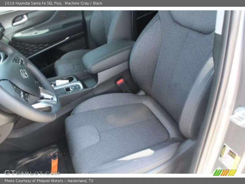 Machine Gray / Black 2019 Hyundai Santa Fe SEL Plus