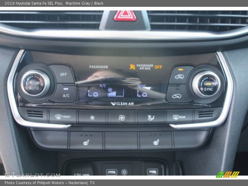 Machine Gray / Black 2019 Hyundai Santa Fe SEL Plus