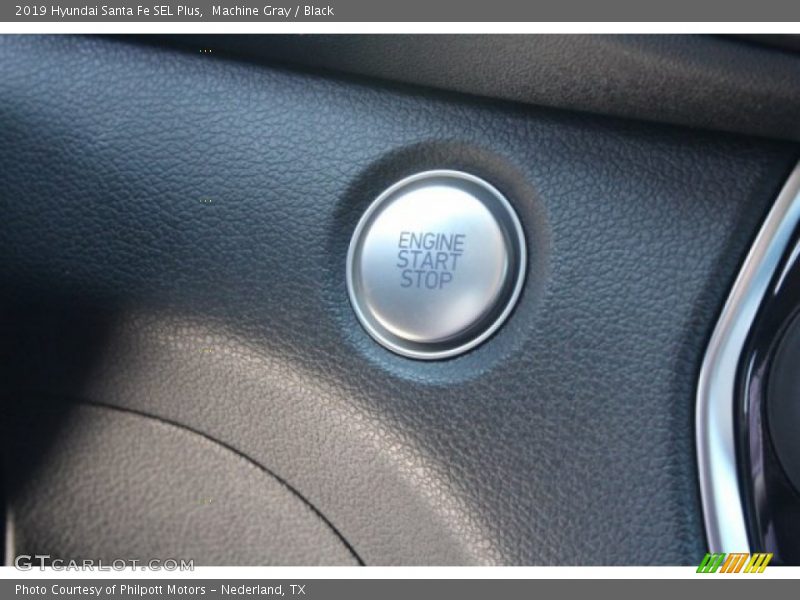 Machine Gray / Black 2019 Hyundai Santa Fe SEL Plus