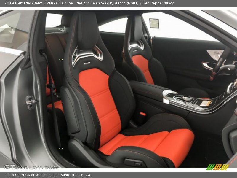 designo Selenite Grey Magno (Matte) / Red Pepper/Black 2019 Mercedes-Benz C AMG 63 Coupe