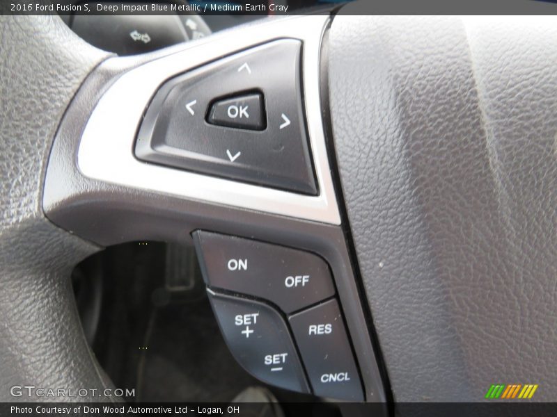 Deep Impact Blue Metallic / Medium Earth Gray 2016 Ford Fusion S