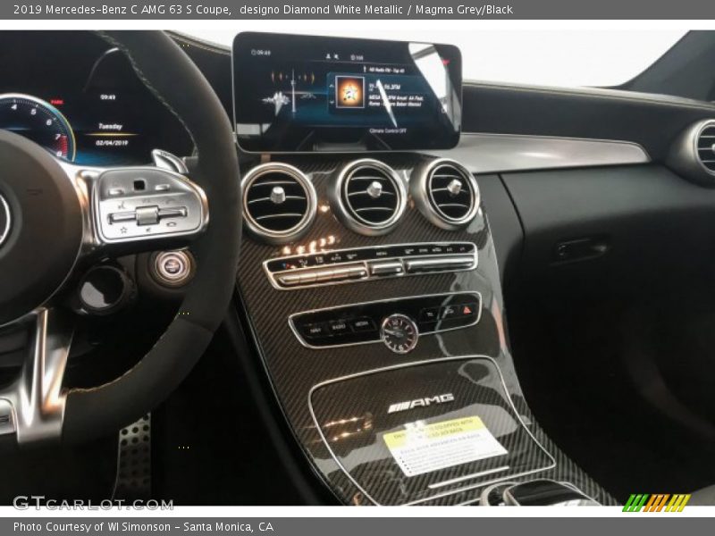 Controls of 2019 C AMG 63 S Coupe