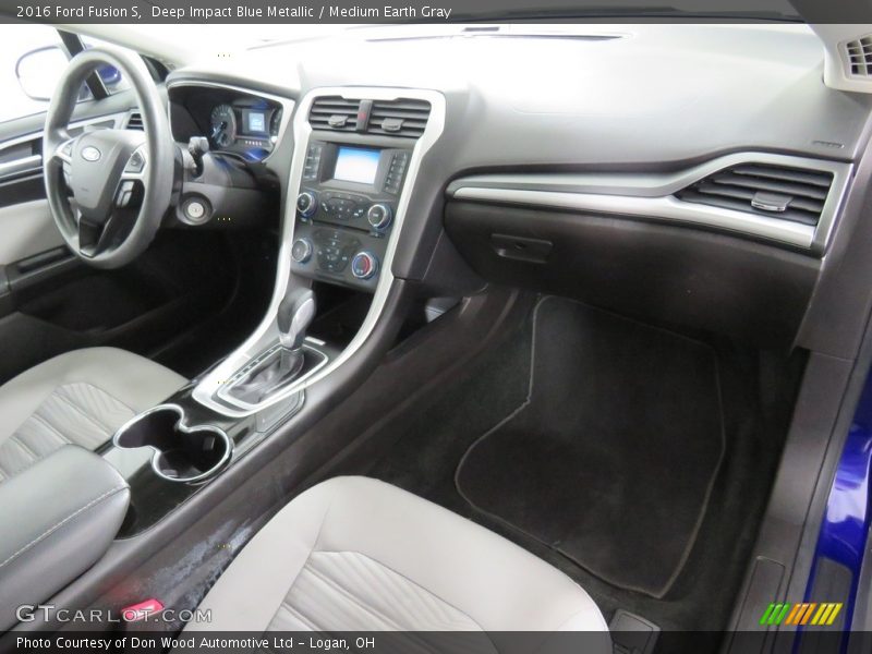 Deep Impact Blue Metallic / Medium Earth Gray 2016 Ford Fusion S