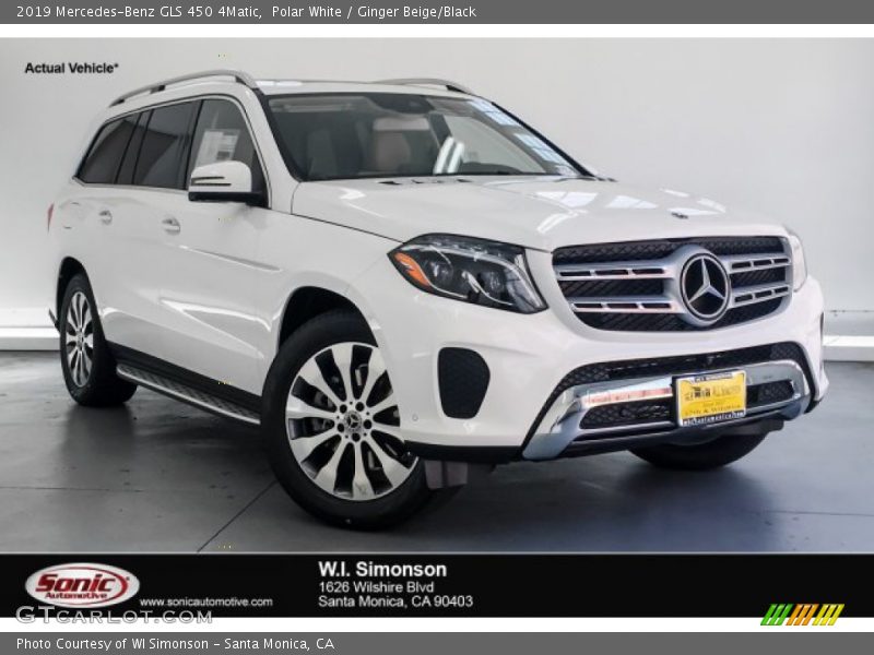 Polar White / Ginger Beige/Black 2019 Mercedes-Benz GLS 450 4Matic