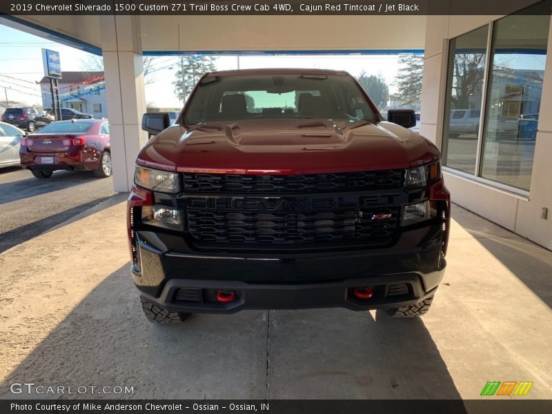 Cajun Red Tintcoat / Jet Black 2019 Chevrolet Silverado 1500 Custom Z71 Trail Boss Crew Cab 4WD