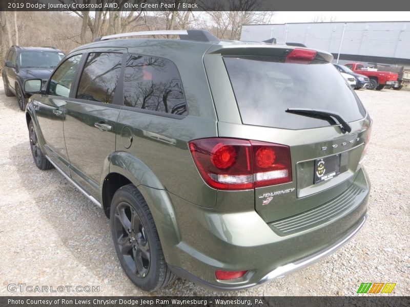 Olive Green Pearl / Black 2019 Dodge Journey Crossroad AWD