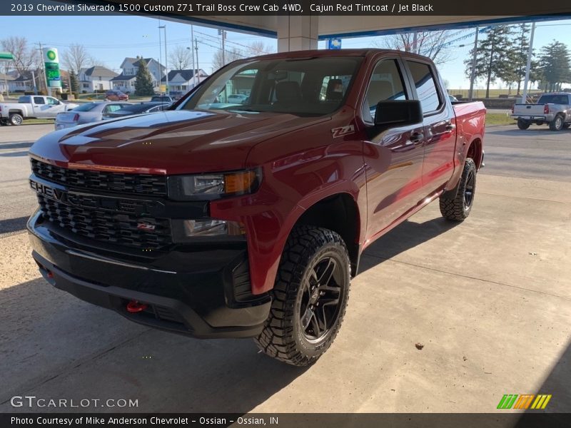 Cajun Red Tintcoat / Jet Black 2019 Chevrolet Silverado 1500 Custom Z71 Trail Boss Crew Cab 4WD