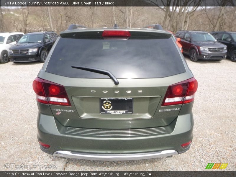 Olive Green Pearl / Black 2019 Dodge Journey Crossroad AWD