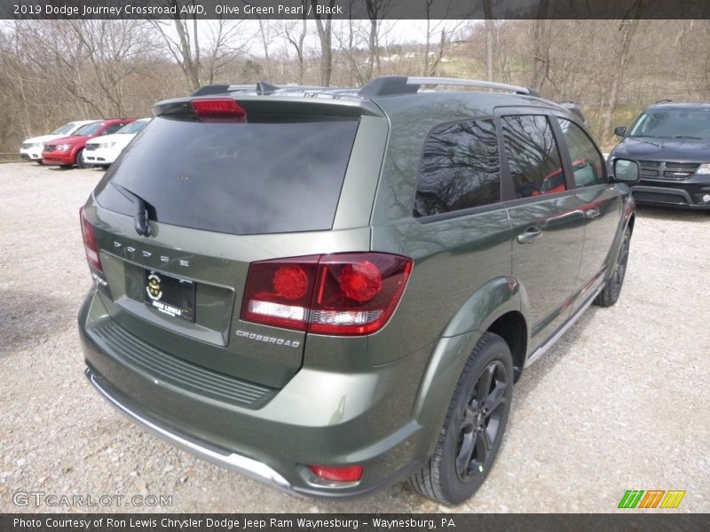 Olive Green Pearl / Black 2019 Dodge Journey Crossroad AWD