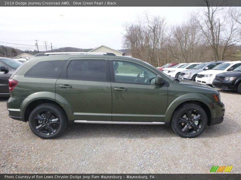 Olive Green Pearl / Black 2019 Dodge Journey Crossroad AWD
