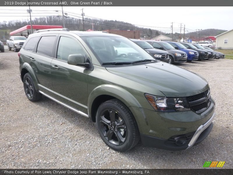 Olive Green Pearl / Black 2019 Dodge Journey Crossroad AWD