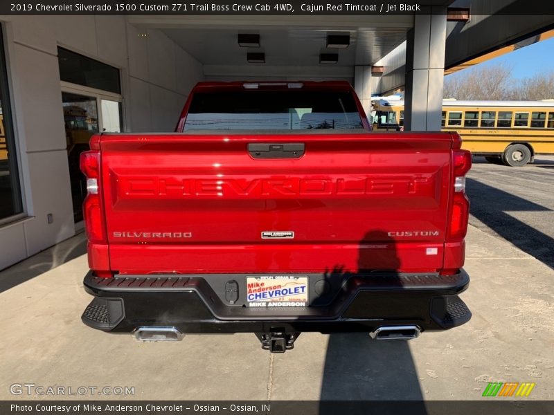 Cajun Red Tintcoat / Jet Black 2019 Chevrolet Silverado 1500 Custom Z71 Trail Boss Crew Cab 4WD