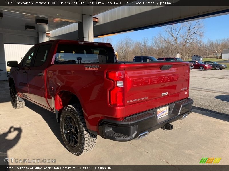 Cajun Red Tintcoat / Jet Black 2019 Chevrolet Silverado 1500 Custom Z71 Trail Boss Crew Cab 4WD