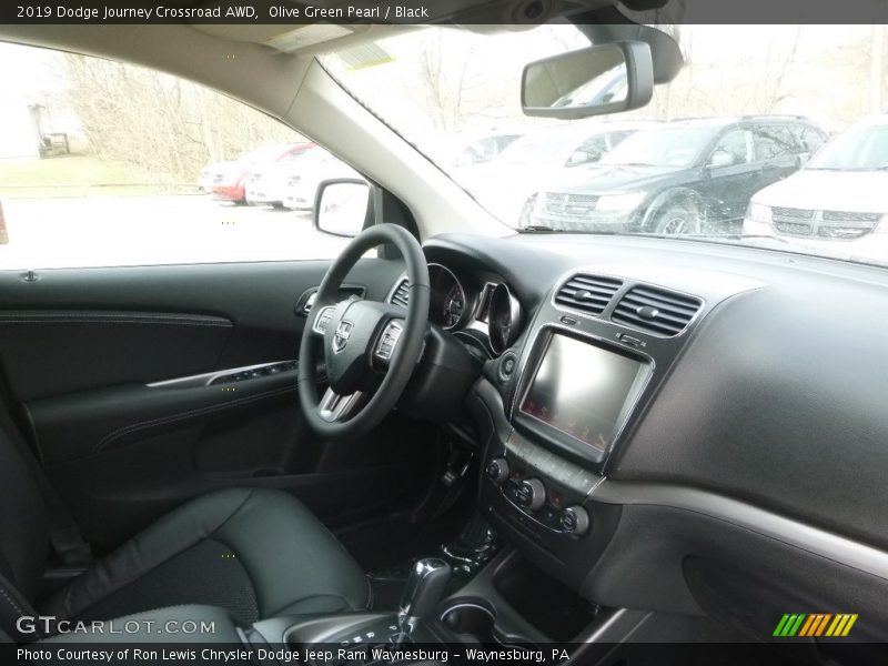 Olive Green Pearl / Black 2019 Dodge Journey Crossroad AWD