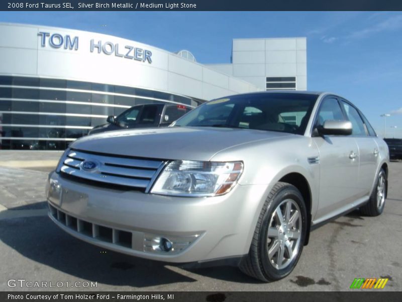 Silver Birch Metallic / Medium Light Stone 2008 Ford Taurus SEL