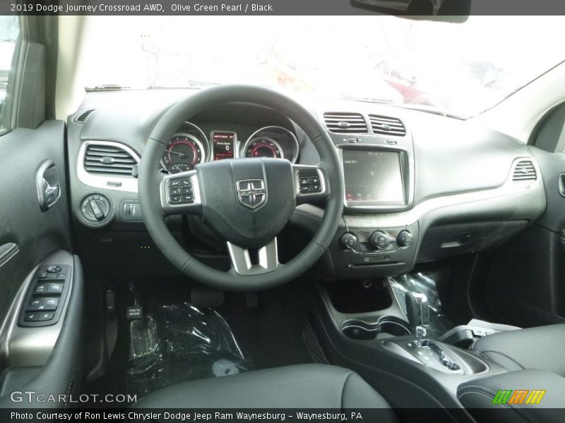 Olive Green Pearl / Black 2019 Dodge Journey Crossroad AWD