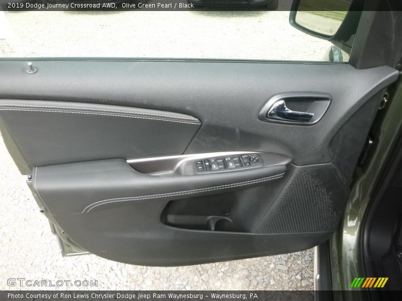 Olive Green Pearl / Black 2019 Dodge Journey Crossroad AWD