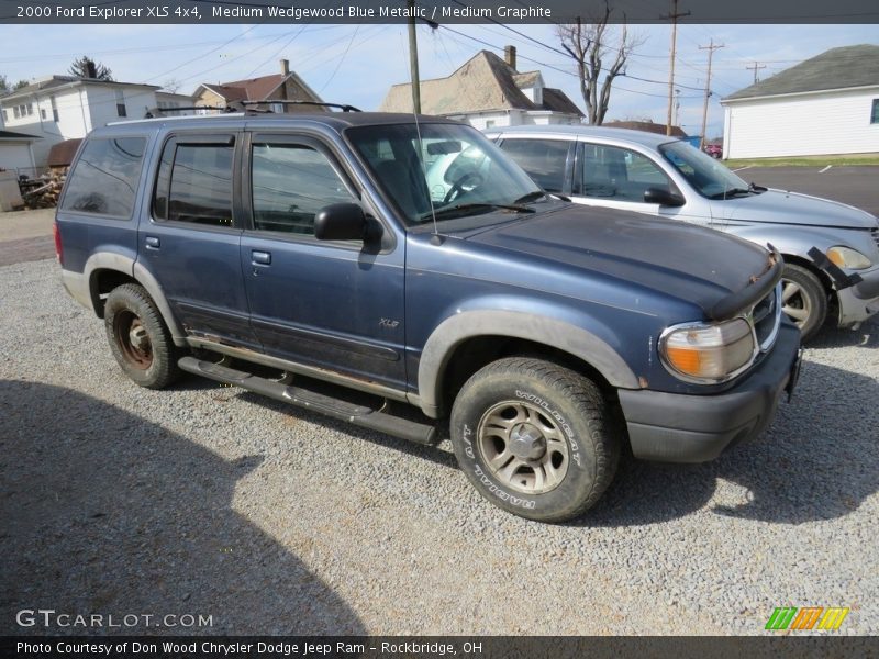 Medium Wedgewood Blue Metallic / Medium Graphite 2000 Ford Explorer XLS 4x4