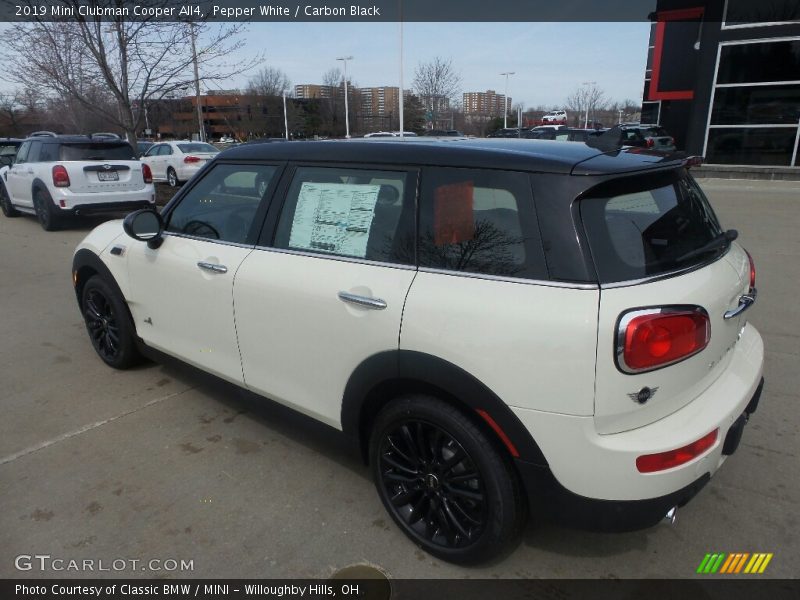 Pepper White / Carbon Black 2019 Mini Clubman Cooper All4