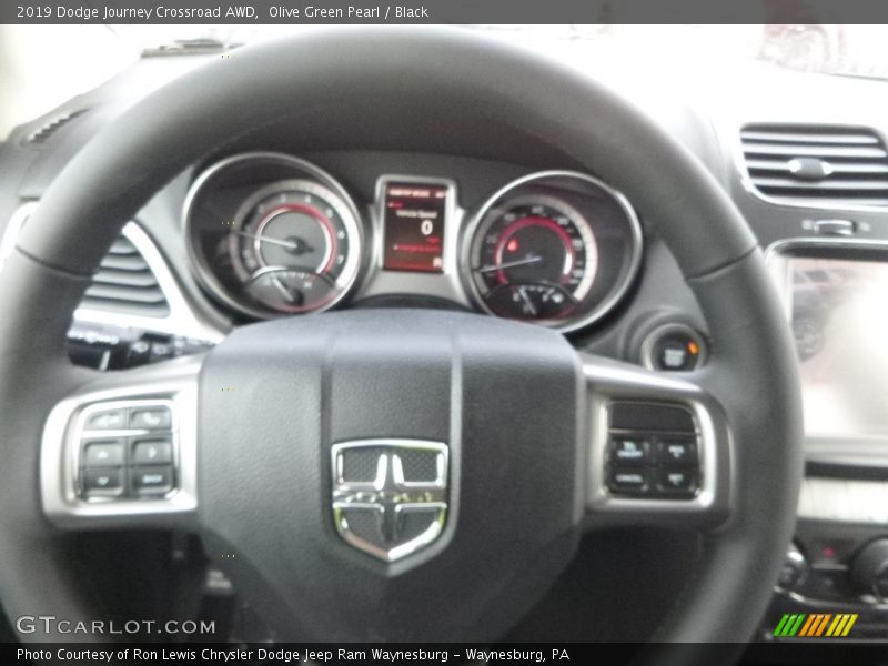 Olive Green Pearl / Black 2019 Dodge Journey Crossroad AWD