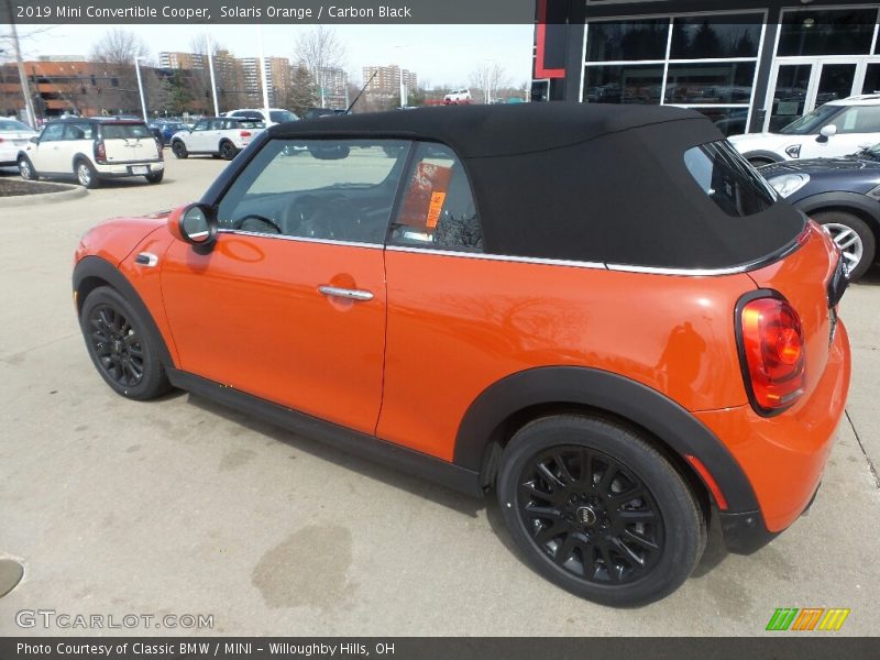 Solaris Orange / Carbon Black 2019 Mini Convertible Cooper