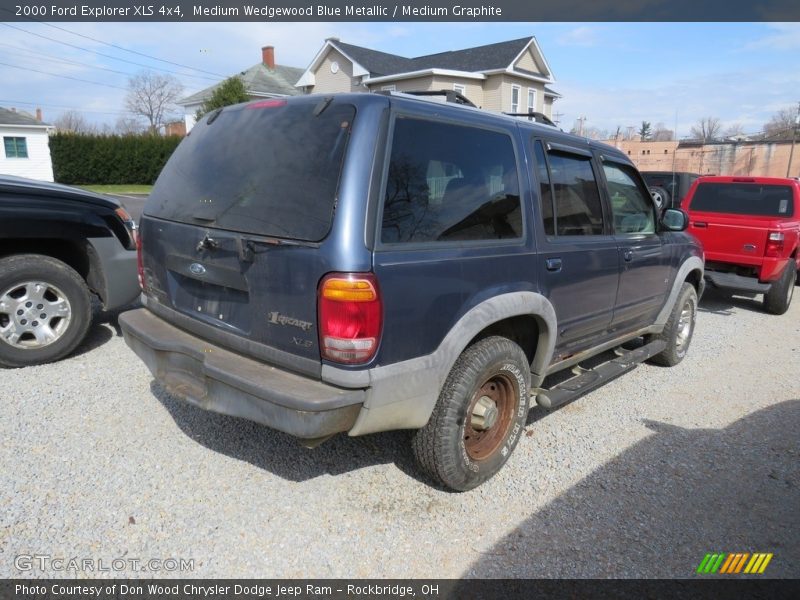 Medium Wedgewood Blue Metallic / Medium Graphite 2000 Ford Explorer XLS 4x4