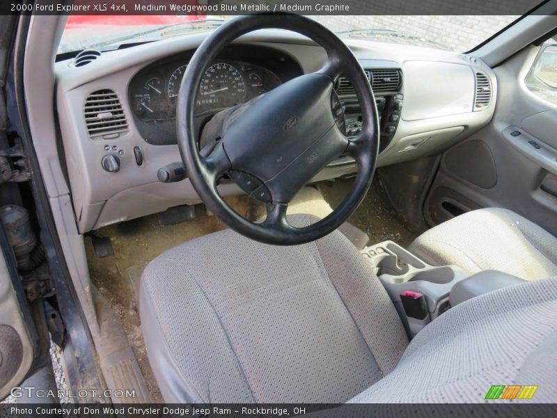 Medium Wedgewood Blue Metallic / Medium Graphite 2000 Ford Explorer XLS 4x4