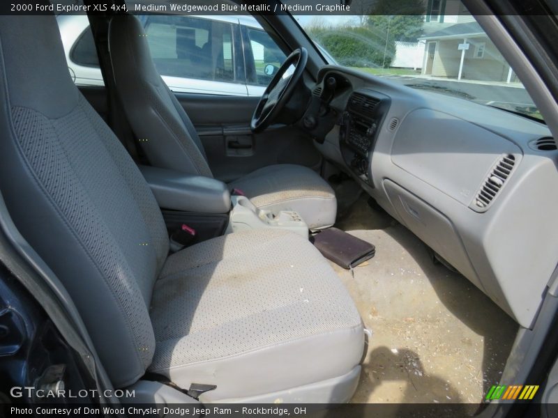 Medium Wedgewood Blue Metallic / Medium Graphite 2000 Ford Explorer XLS 4x4