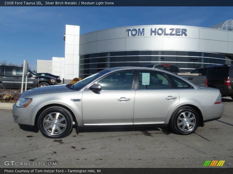 Silver Birch Metallic / Medium Light Stone 2008 Ford Taurus SEL