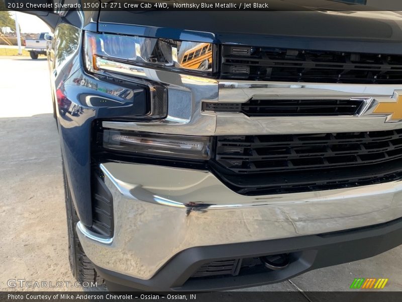 Northsky Blue Metallic / Jet Black 2019 Chevrolet Silverado 1500 LT Z71 Crew Cab 4WD