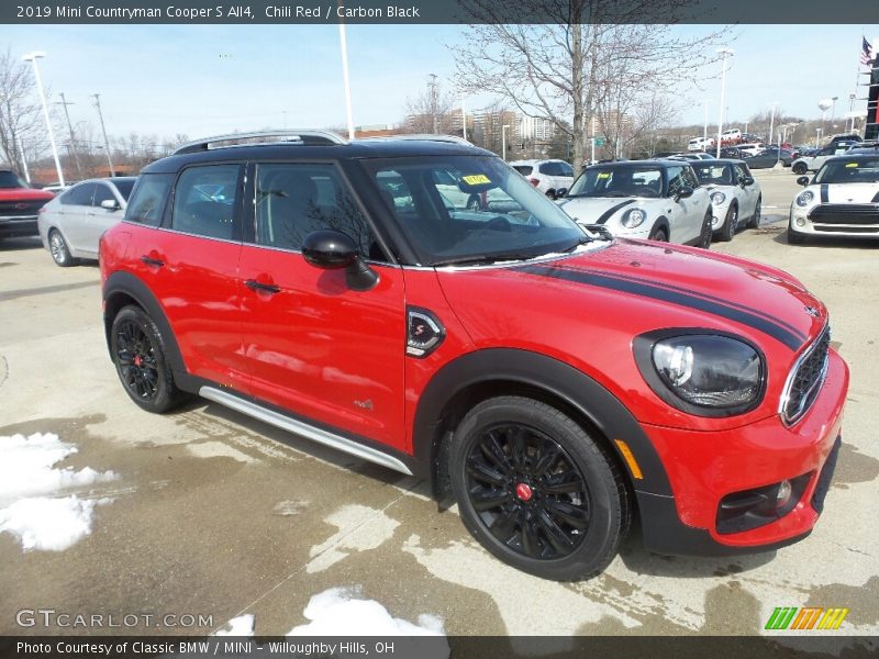 Chili Red / Carbon Black 2019 Mini Countryman Cooper S All4