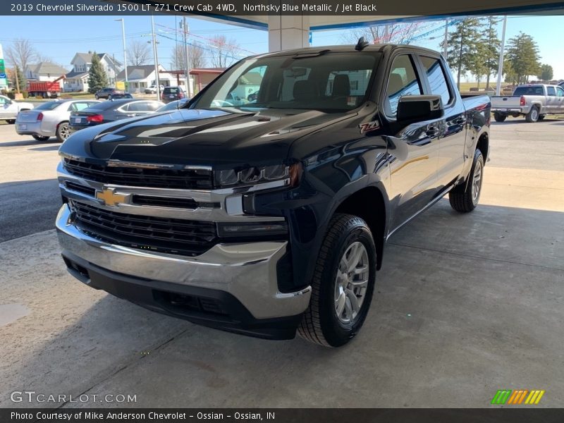 Northsky Blue Metallic / Jet Black 2019 Chevrolet Silverado 1500 LT Z71 Crew Cab 4WD