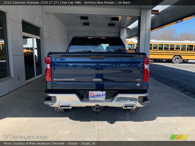 Northsky Blue Metallic / Jet Black 2019 Chevrolet Silverado 1500 LT Z71 Crew Cab 4WD