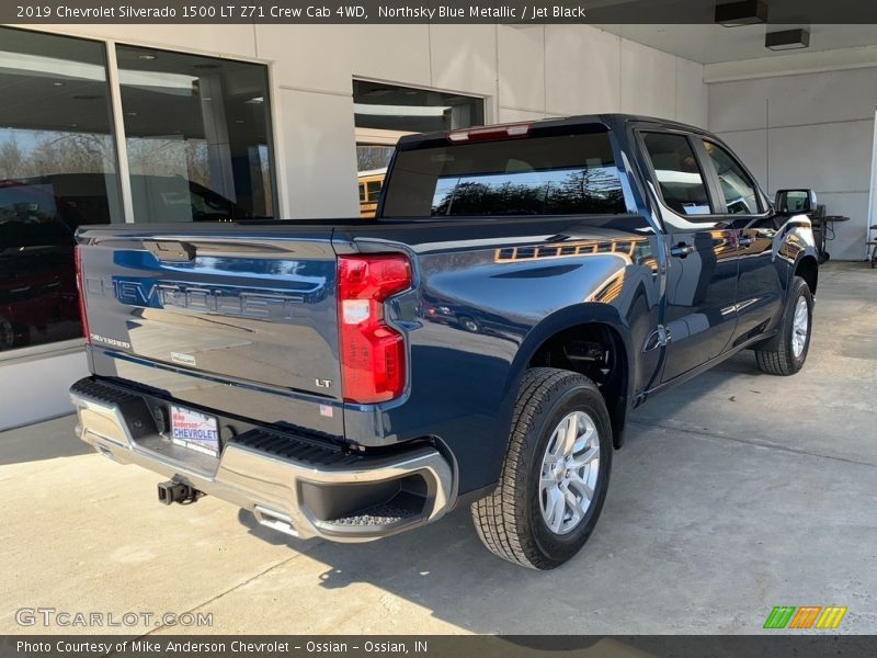 Northsky Blue Metallic / Jet Black 2019 Chevrolet Silverado 1500 LT Z71 Crew Cab 4WD
