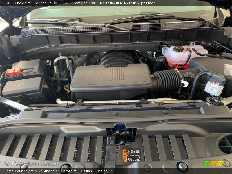 Northsky Blue Metallic / Jet Black 2019 Chevrolet Silverado 1500 LT Z71 Crew Cab 4WD