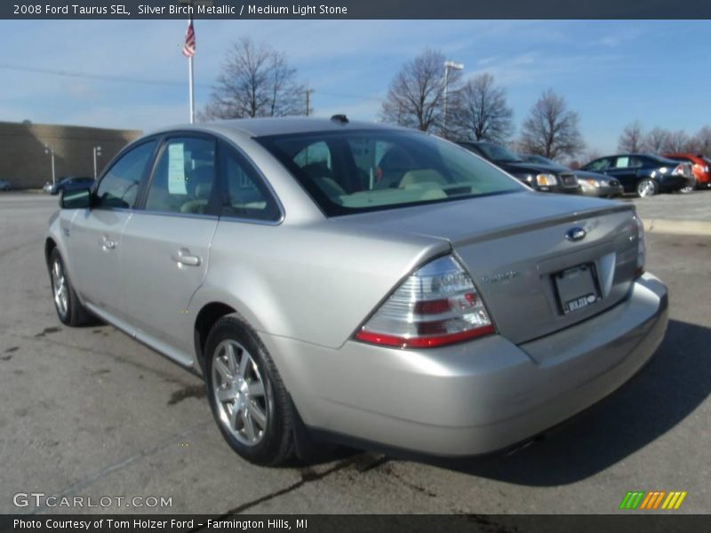 Silver Birch Metallic / Medium Light Stone 2008 Ford Taurus SEL