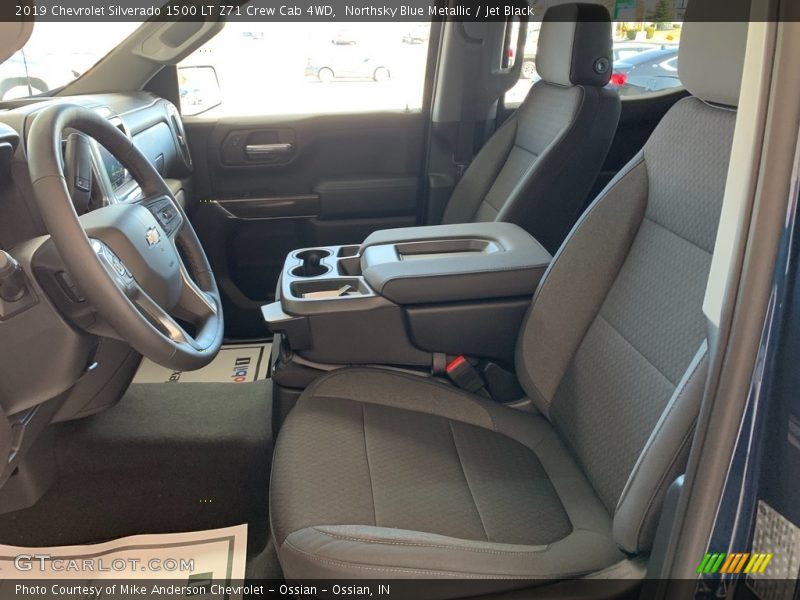 Northsky Blue Metallic / Jet Black 2019 Chevrolet Silverado 1500 LT Z71 Crew Cab 4WD