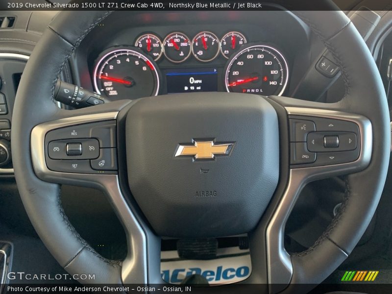 Northsky Blue Metallic / Jet Black 2019 Chevrolet Silverado 1500 LT Z71 Crew Cab 4WD
