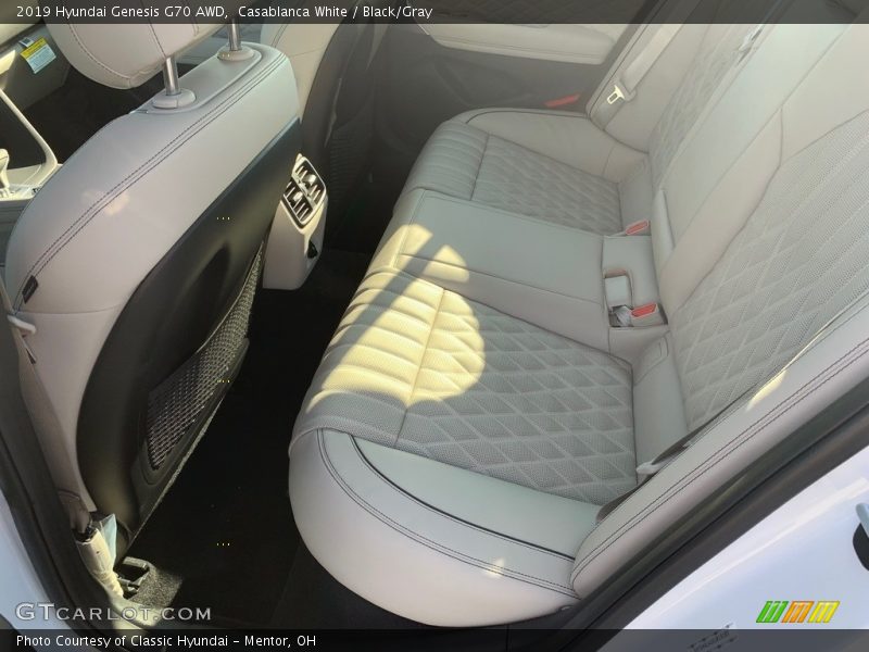 Rear Seat of 2019 Genesis G70 AWD