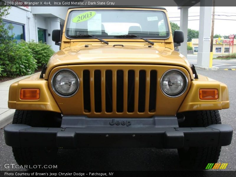 Inca Gold Metallic / Dark Slate Gray 2003 Jeep Wrangler X 4x4