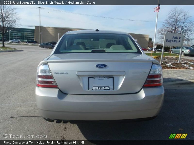 Silver Birch Metallic / Medium Light Stone 2008 Ford Taurus SEL