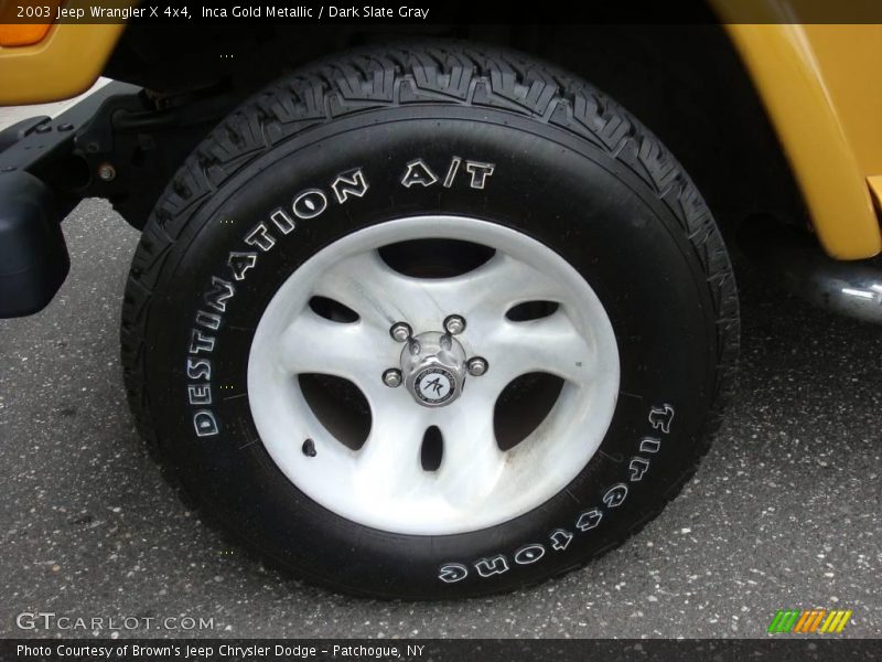 Inca Gold Metallic / Dark Slate Gray 2003 Jeep Wrangler X 4x4