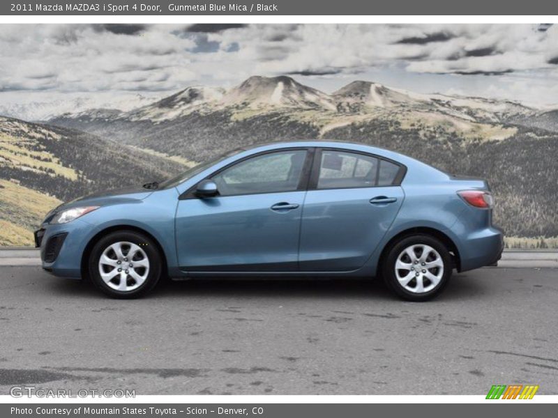 Gunmetal Blue Mica / Black 2011 Mazda MAZDA3 i Sport 4 Door