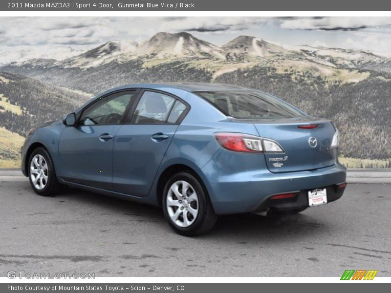 Gunmetal Blue Mica / Black 2011 Mazda MAZDA3 i Sport 4 Door